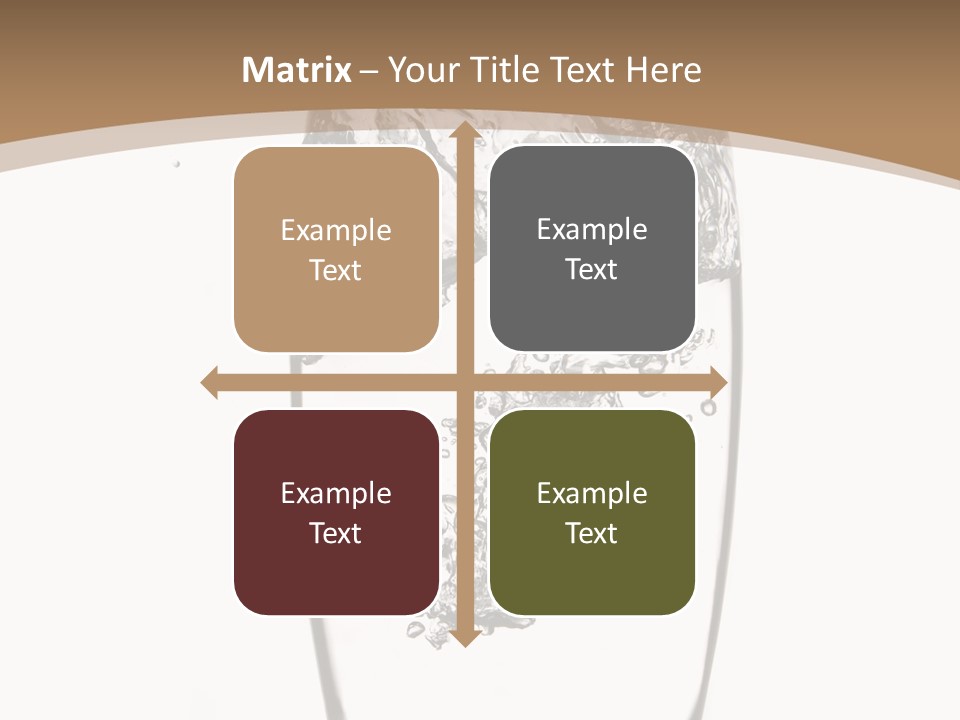 Cold Droplets White Background PowerPoint Template