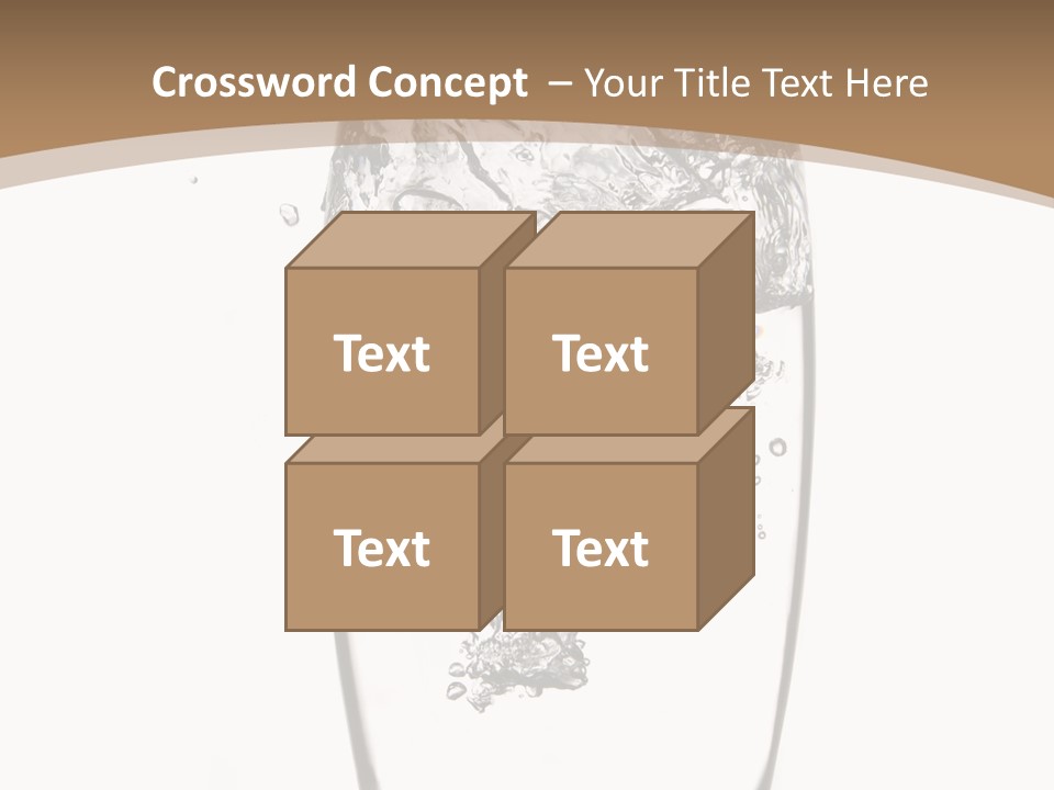 Cold Droplets White Background PowerPoint Template