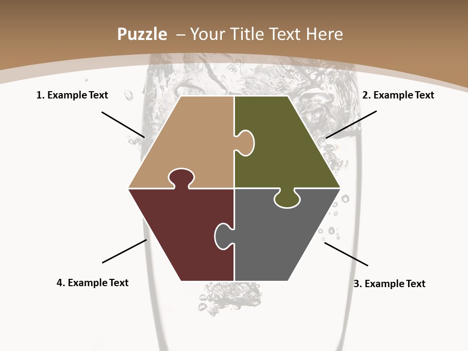 Cold Droplets White Background PowerPoint Template