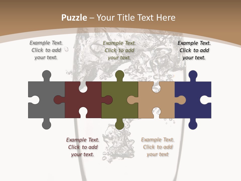 Cold Droplets White Background PowerPoint Template