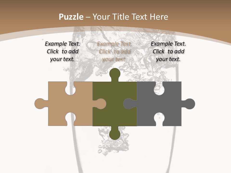 Cold Droplets White Background PowerPoint Template