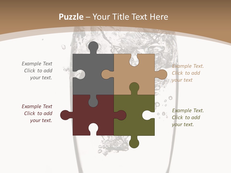 Cold Droplets White Background PowerPoint Template