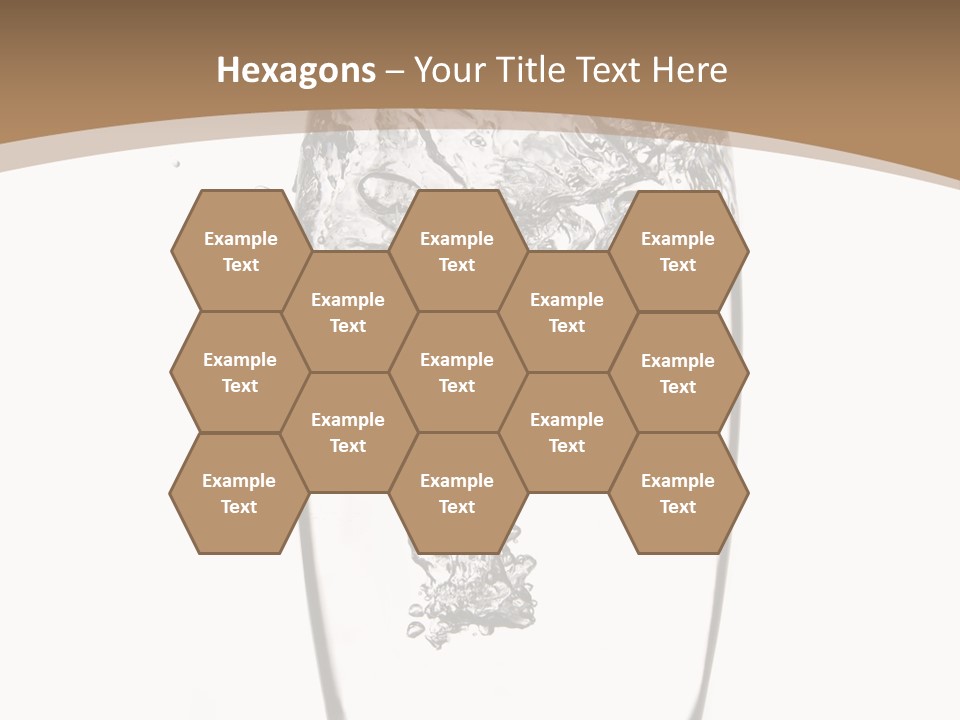 Cold Droplets White Background PowerPoint Template