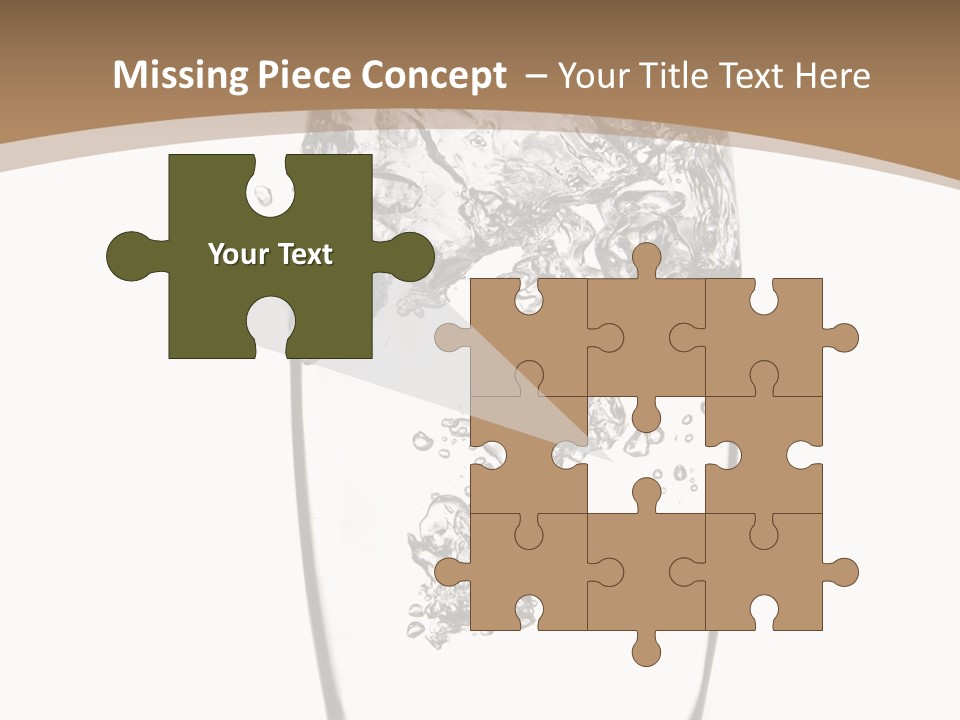 Cold Droplets White Background PowerPoint Template