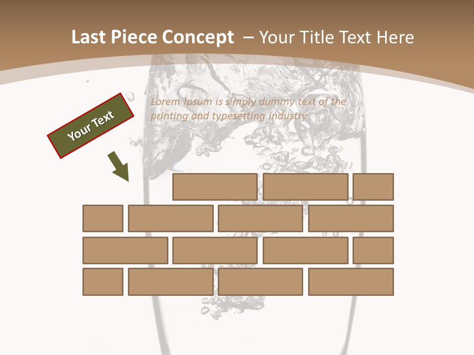 Cold Droplets White Background PowerPoint Template