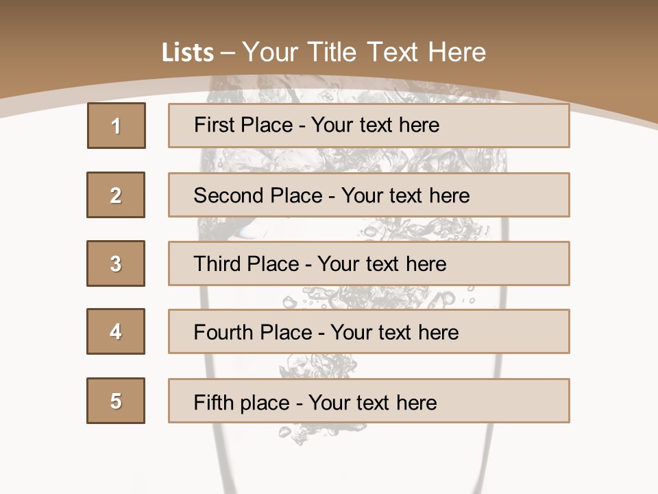 Cold Droplets White Background PowerPoint Template