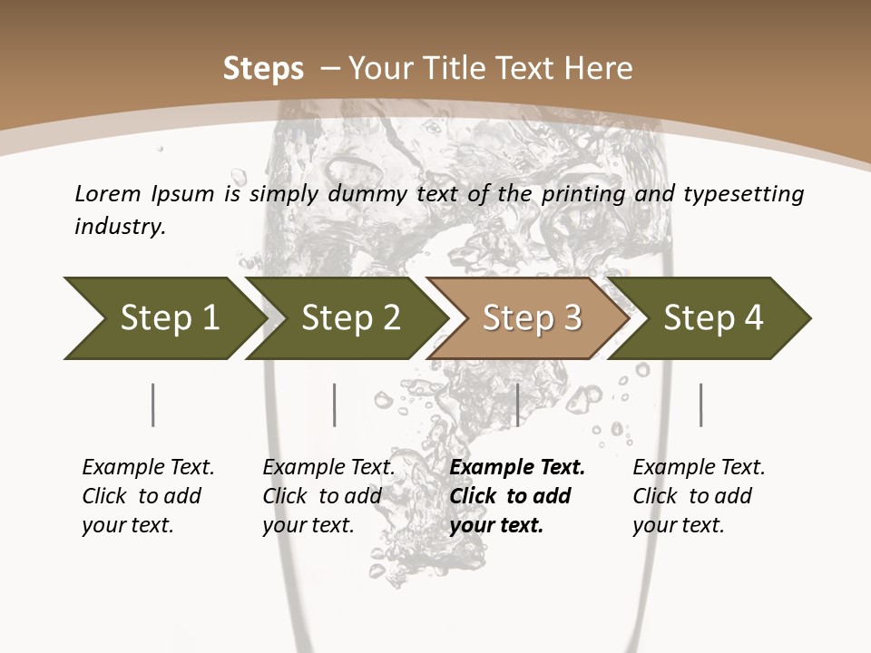 Cold Droplets White Background PowerPoint Template