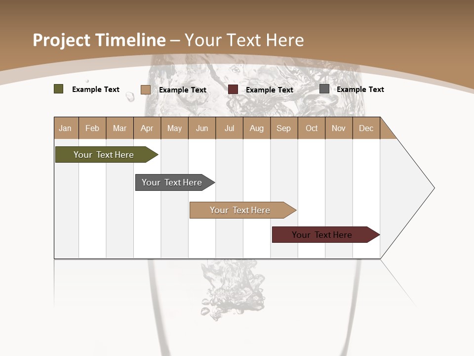 Cold Droplets White Background PowerPoint Template