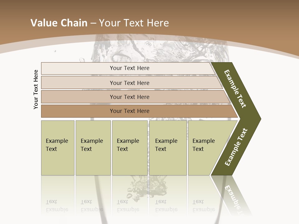 Cold Droplets White Background PowerPoint Template