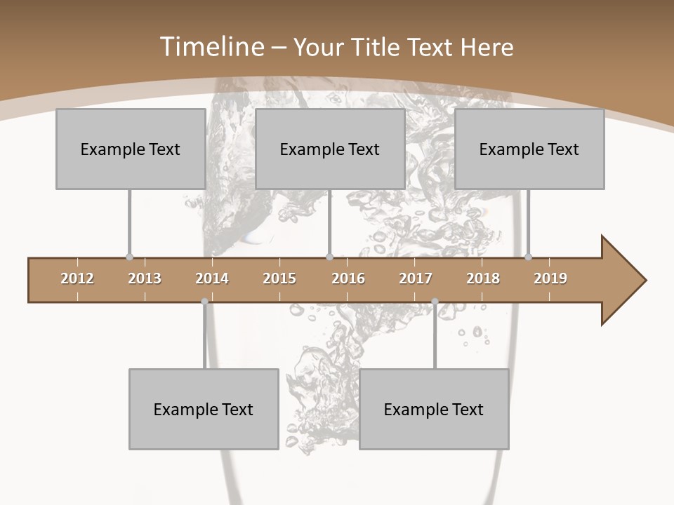 Cold Droplets White Background PowerPoint Template