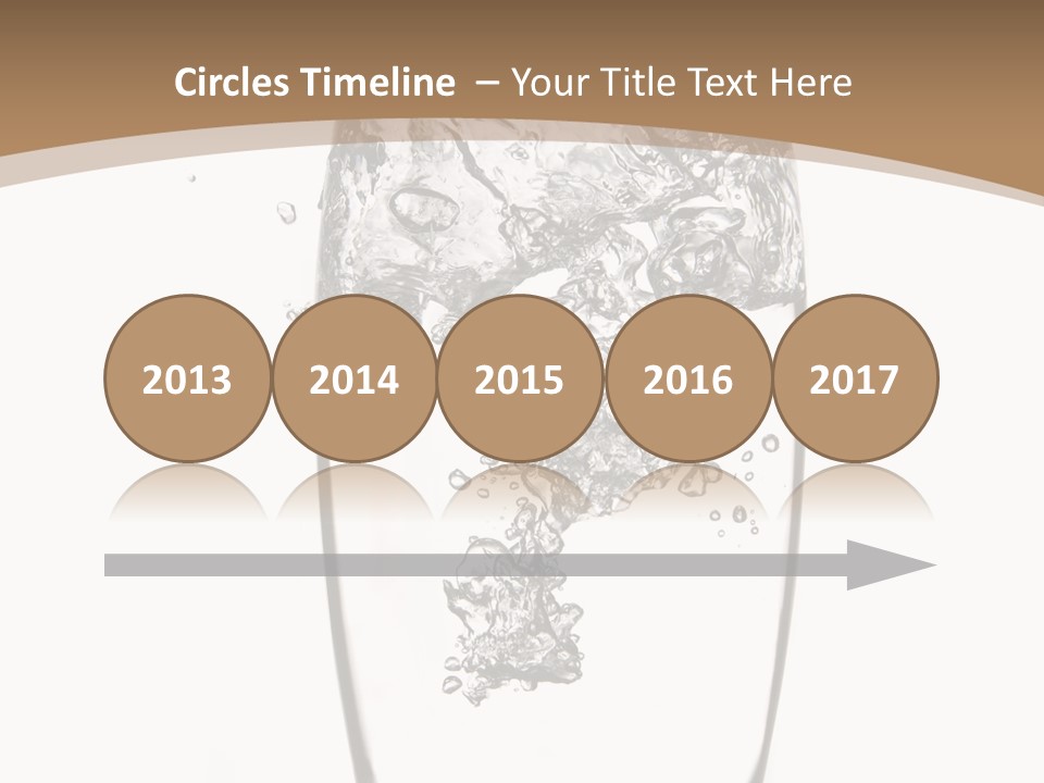 Cold Droplets White Background PowerPoint Template