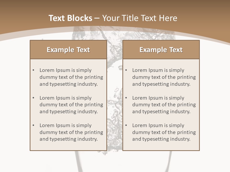 Cold Droplets White Background PowerPoint Template
