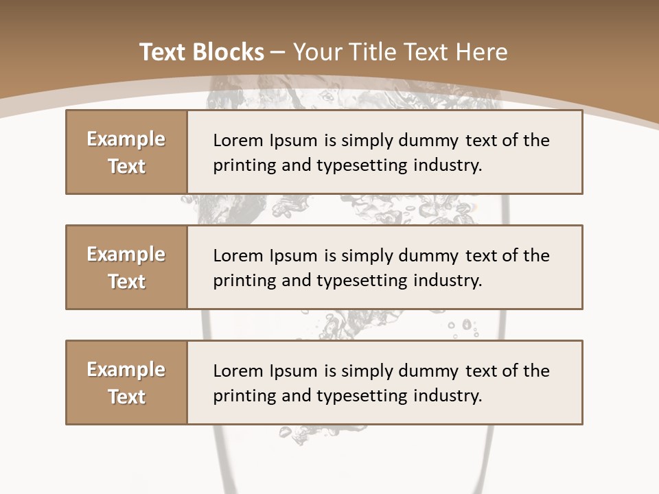 Cold Droplets White Background PowerPoint Template