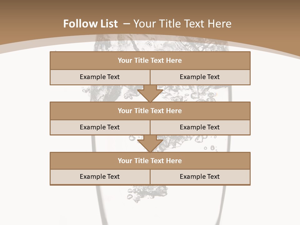 Cold Droplets White Background PowerPoint Template