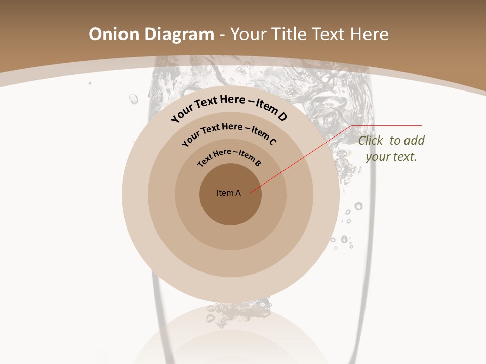 Cold Droplets White Background PowerPoint Template