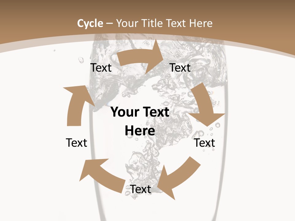 Cold Droplets White Background PowerPoint Template