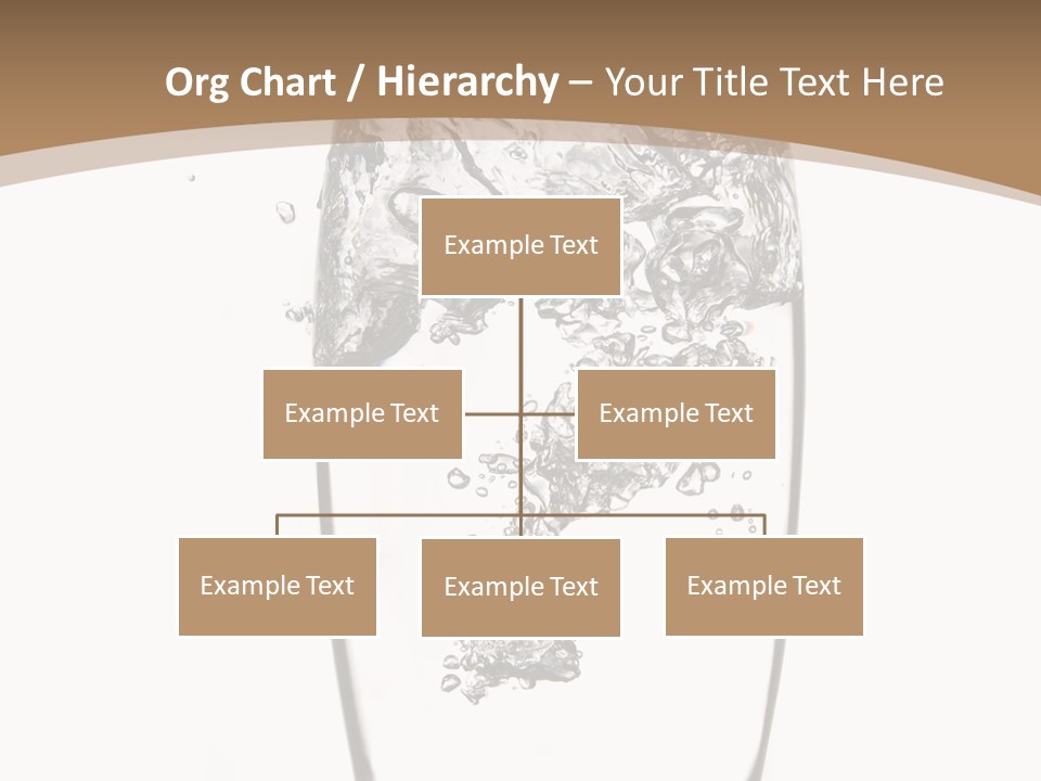 Cold Droplets White Background PowerPoint Template