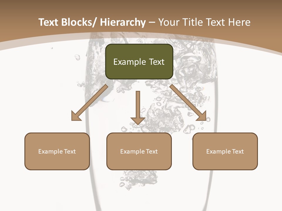 Cold Droplets White Background PowerPoint Template