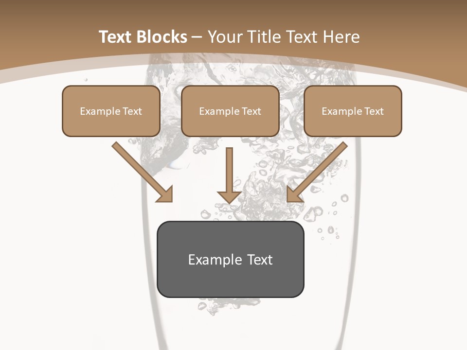 Cold Droplets White Background PowerPoint Template