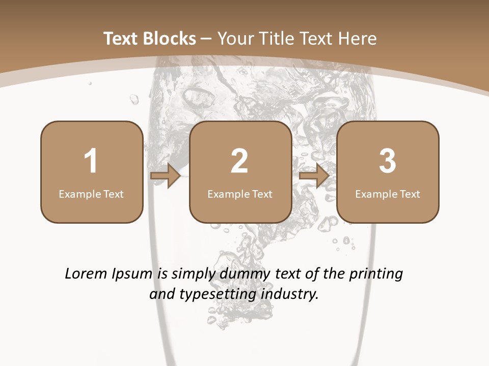 Cold Droplets White Background PowerPoint Template