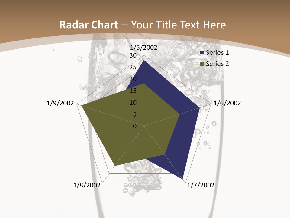 Cold Droplets White Background PowerPoint Template