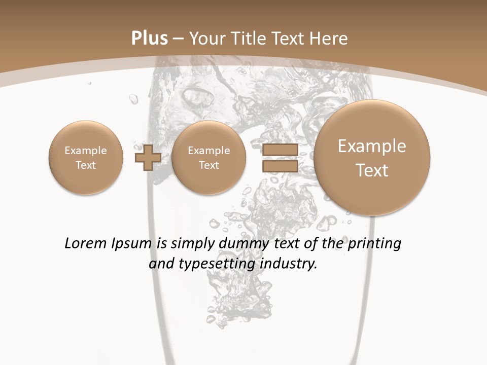 Cold Droplets White Background PowerPoint Template