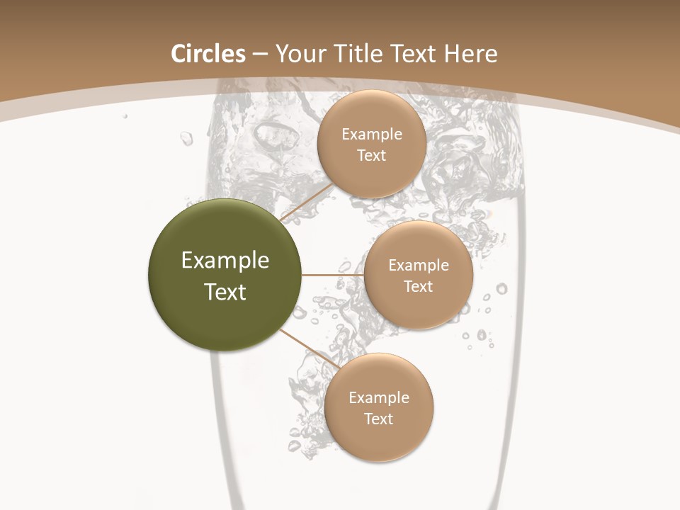 Cold Droplets White Background PowerPoint Template