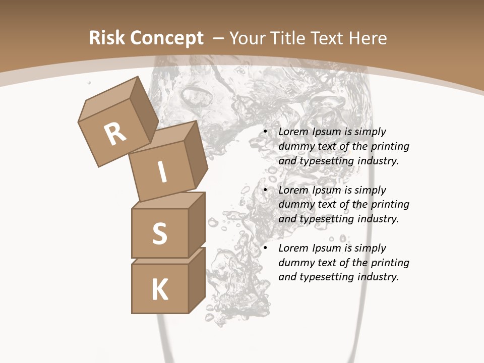 Cold Droplets White Background PowerPoint Template