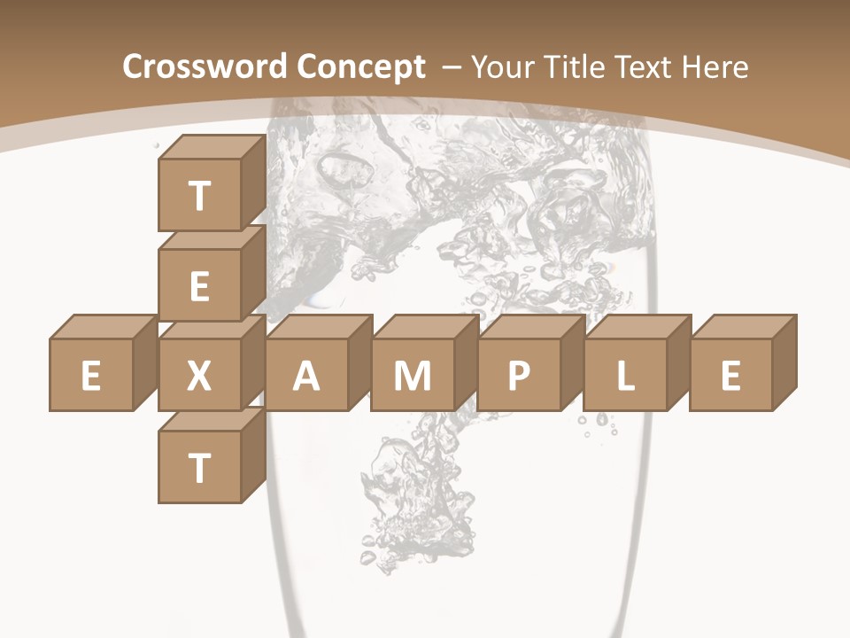 Cold Droplets White Background PowerPoint Template