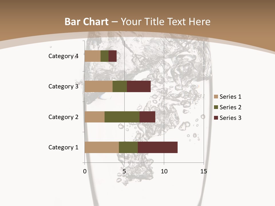 Cold Droplets White Background PowerPoint Template