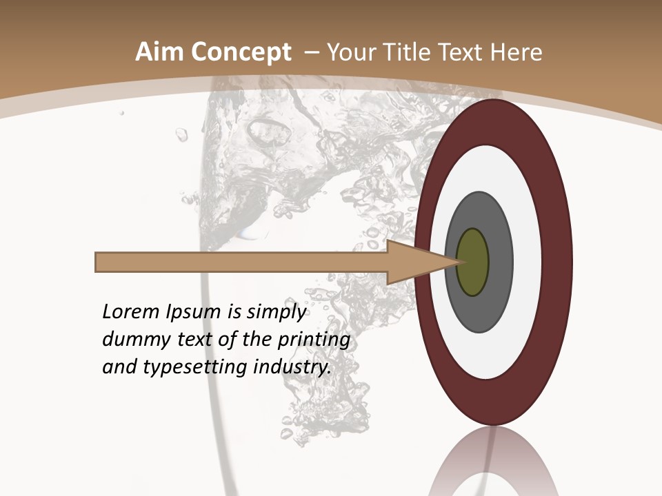 Cold Droplets White Background PowerPoint Template