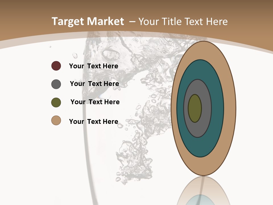 Cold Droplets White Background PowerPoint Template