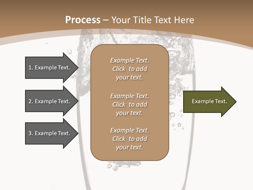Cold Droplets White Background PowerPoint Template