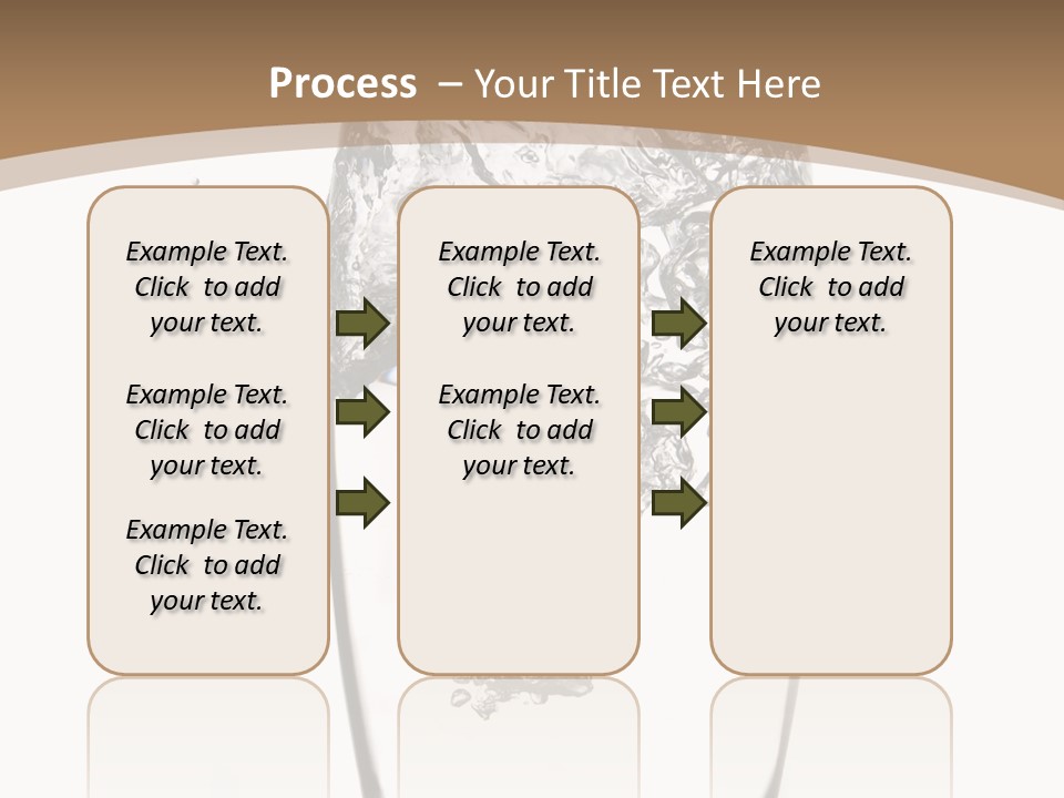 Cold Droplets White Background PowerPoint Template