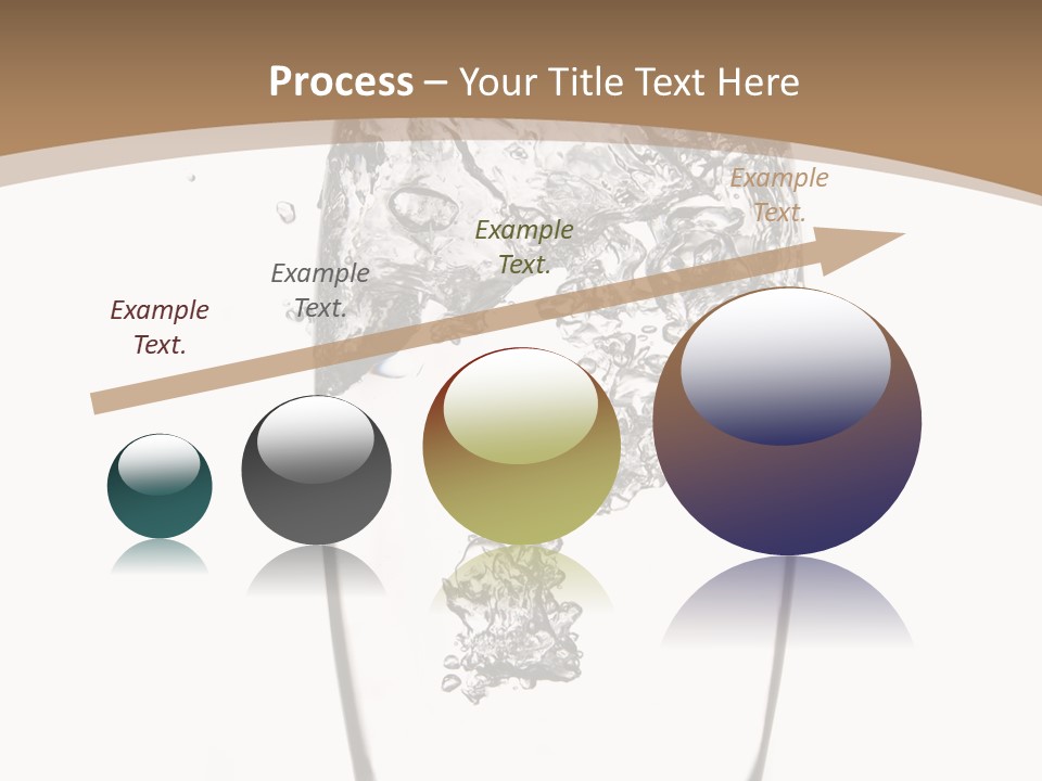 Cold Droplets White Background PowerPoint Template