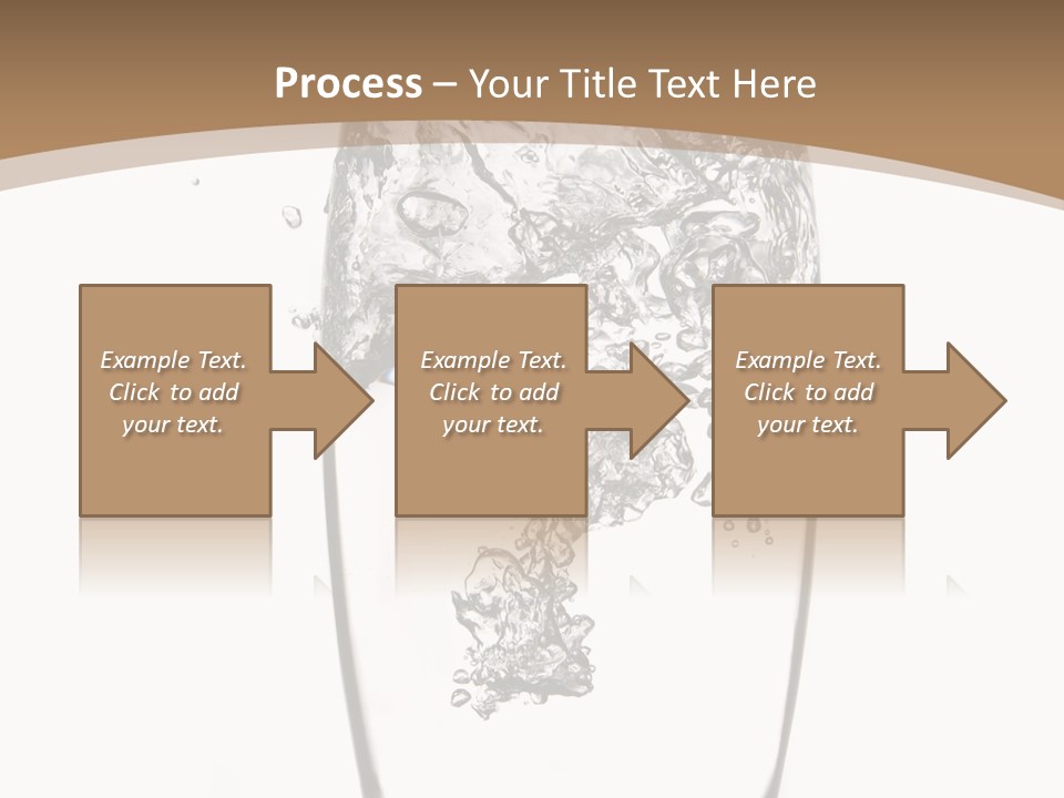 Cold Droplets White Background PowerPoint Template