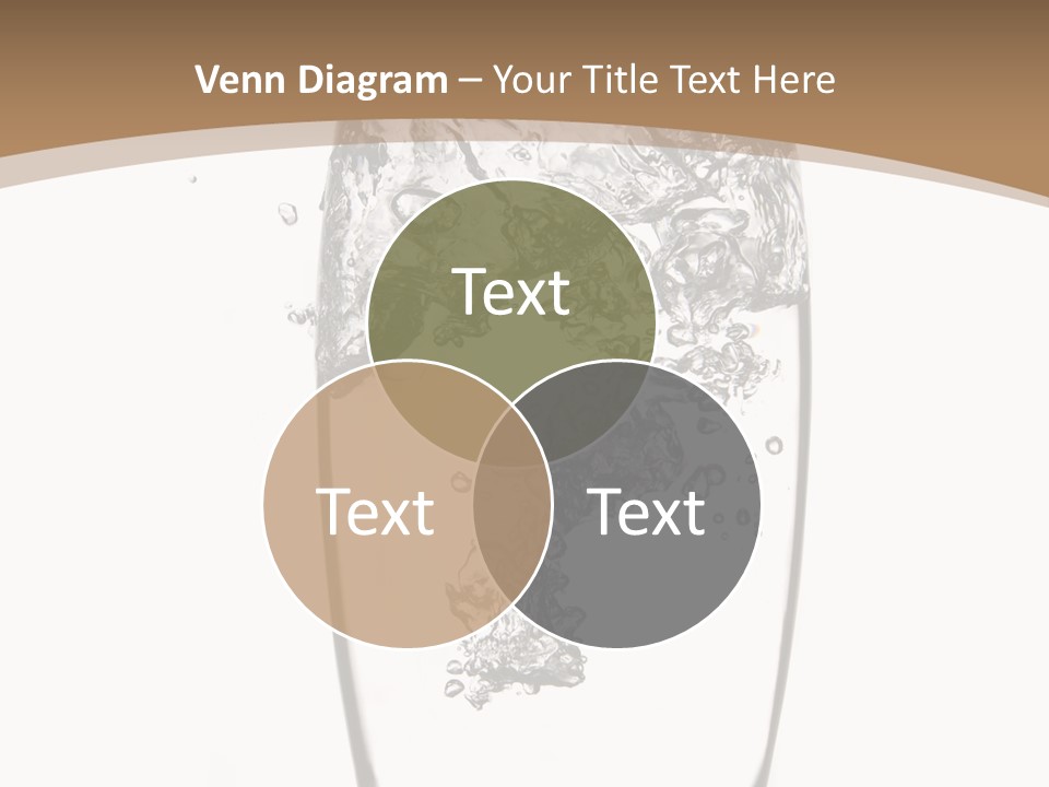 Cold Droplets White Background PowerPoint Template