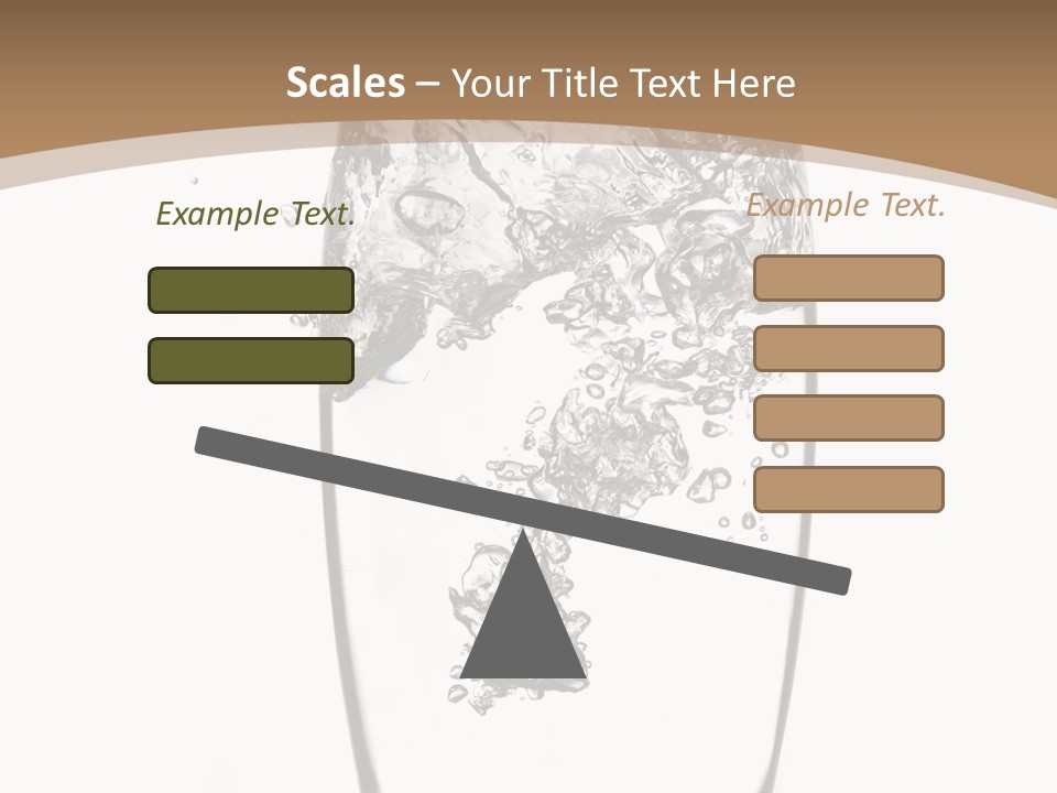 Cold Droplets White Background PowerPoint Template