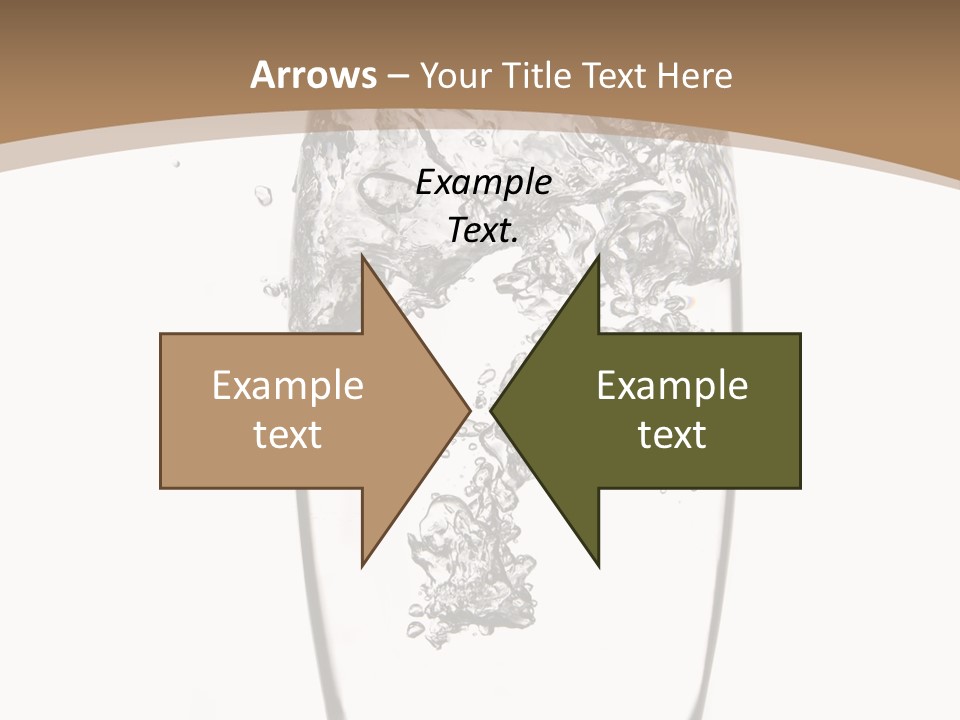 Cold Droplets White Background PowerPoint Template