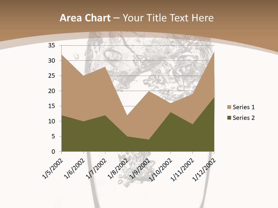 Cold Droplets White Background PowerPoint Template