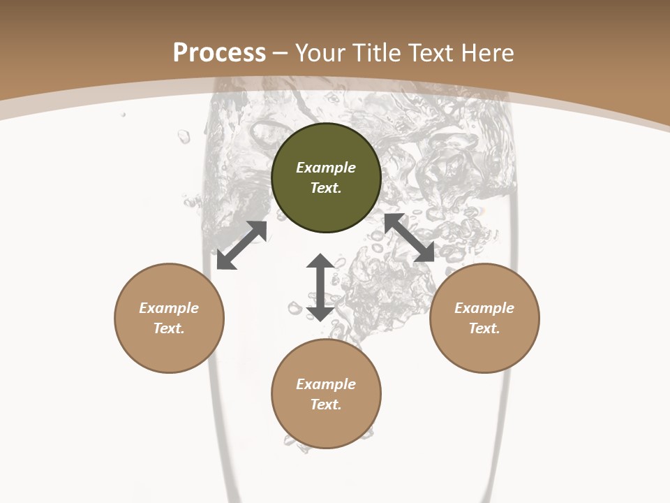 Cold Droplets White Background PowerPoint Template
