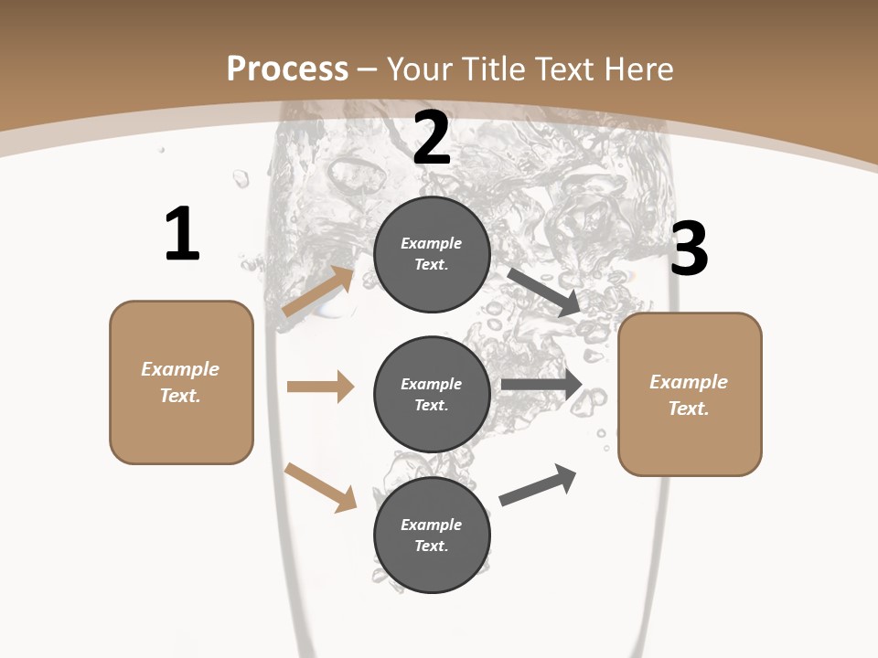 Cold Droplets White Background PowerPoint Template