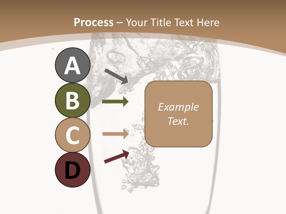 Cold Droplets White Background PowerPoint Template