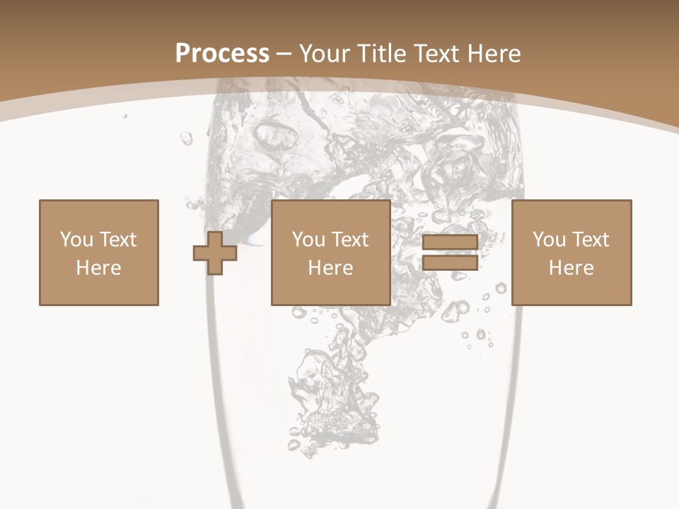 Cold Droplets White Background PowerPoint Template