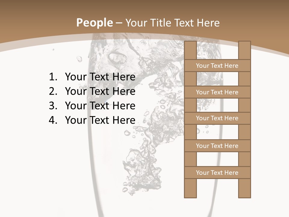 Cold Droplets White Background PowerPoint Template