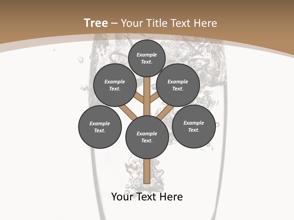 Cold Droplets White Background PowerPoint Template