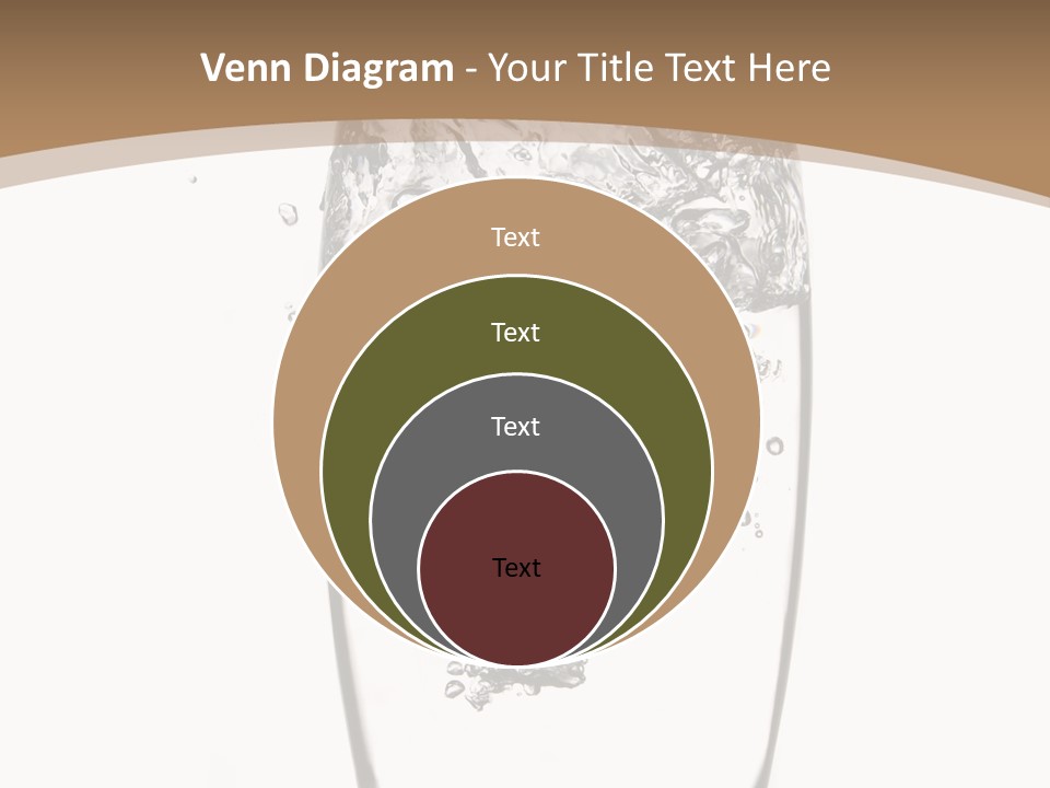 Cold Droplets White Background PowerPoint Template