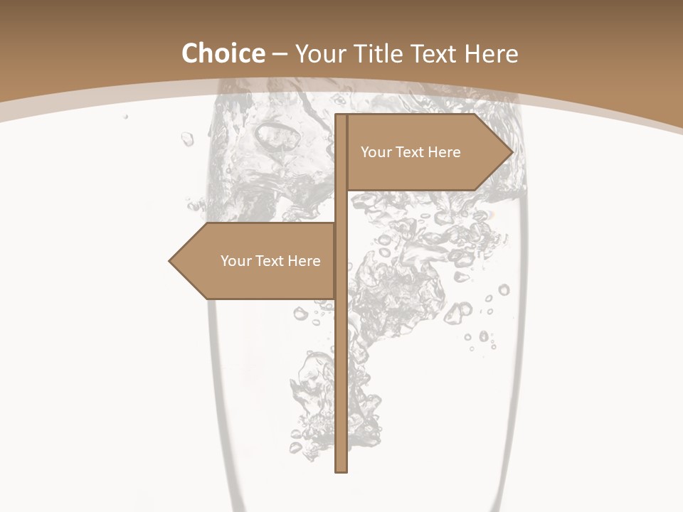 Cold Droplets White Background PowerPoint Template