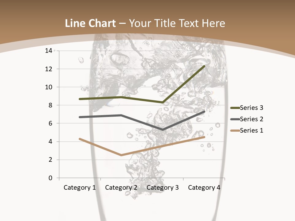 Cold Droplets White Background PowerPoint Template
