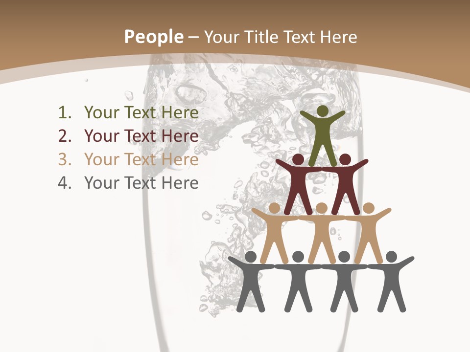 Cold Droplets White Background PowerPoint Template